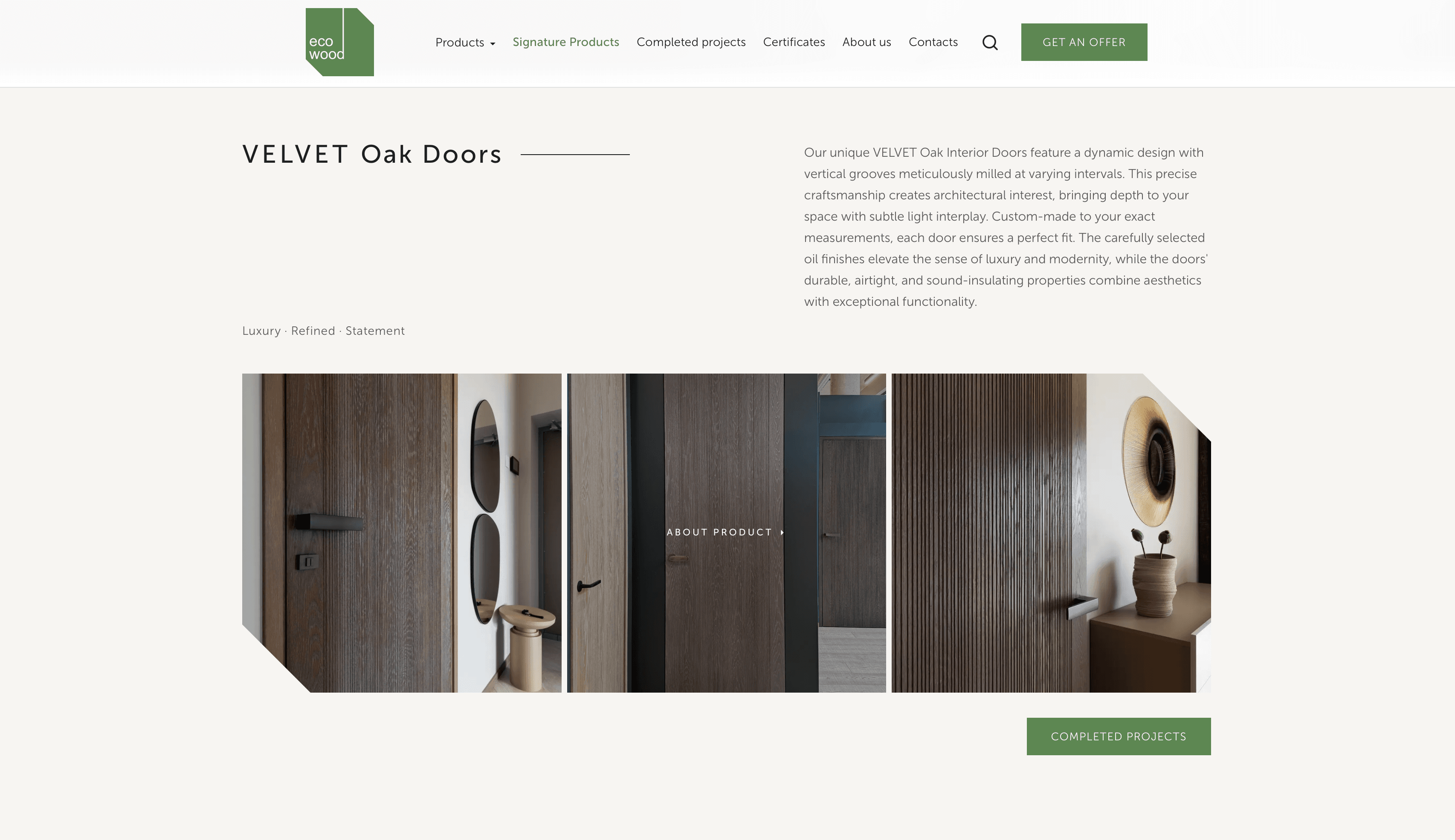 Completed projects — портфоліо об’єктів