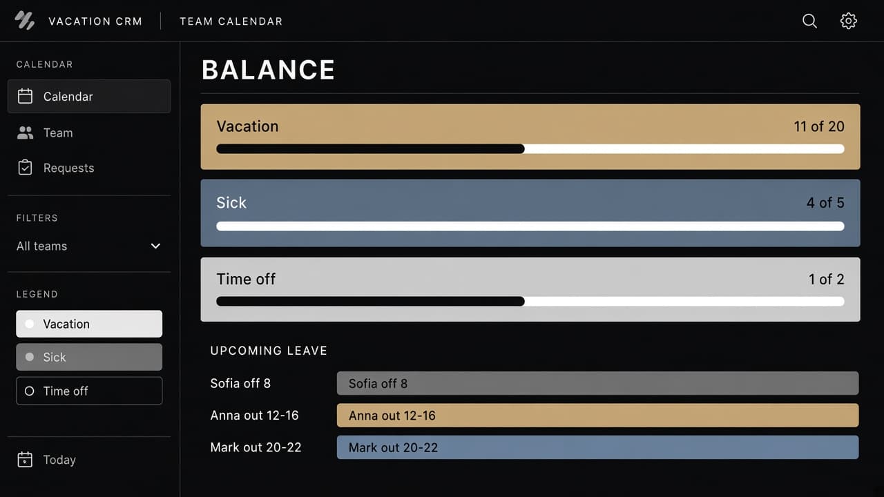 Personal day balance